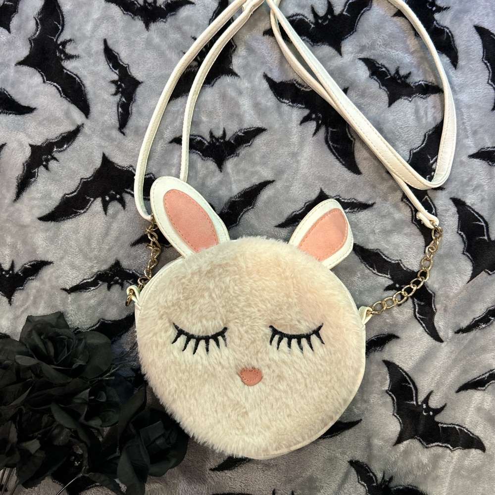 Adorable Cream Bunny Crossbody Bag
